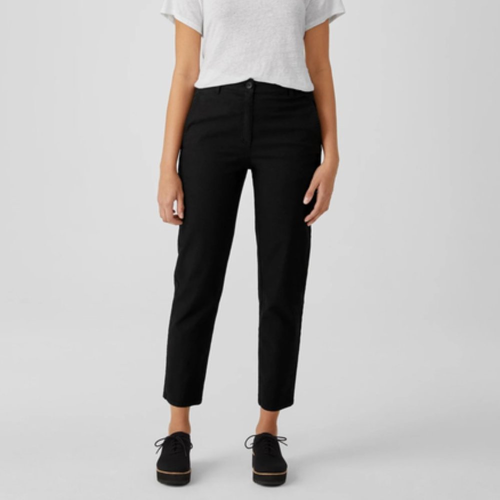 Eileen Fisher Organic Cotton Hemp Tapered Pant